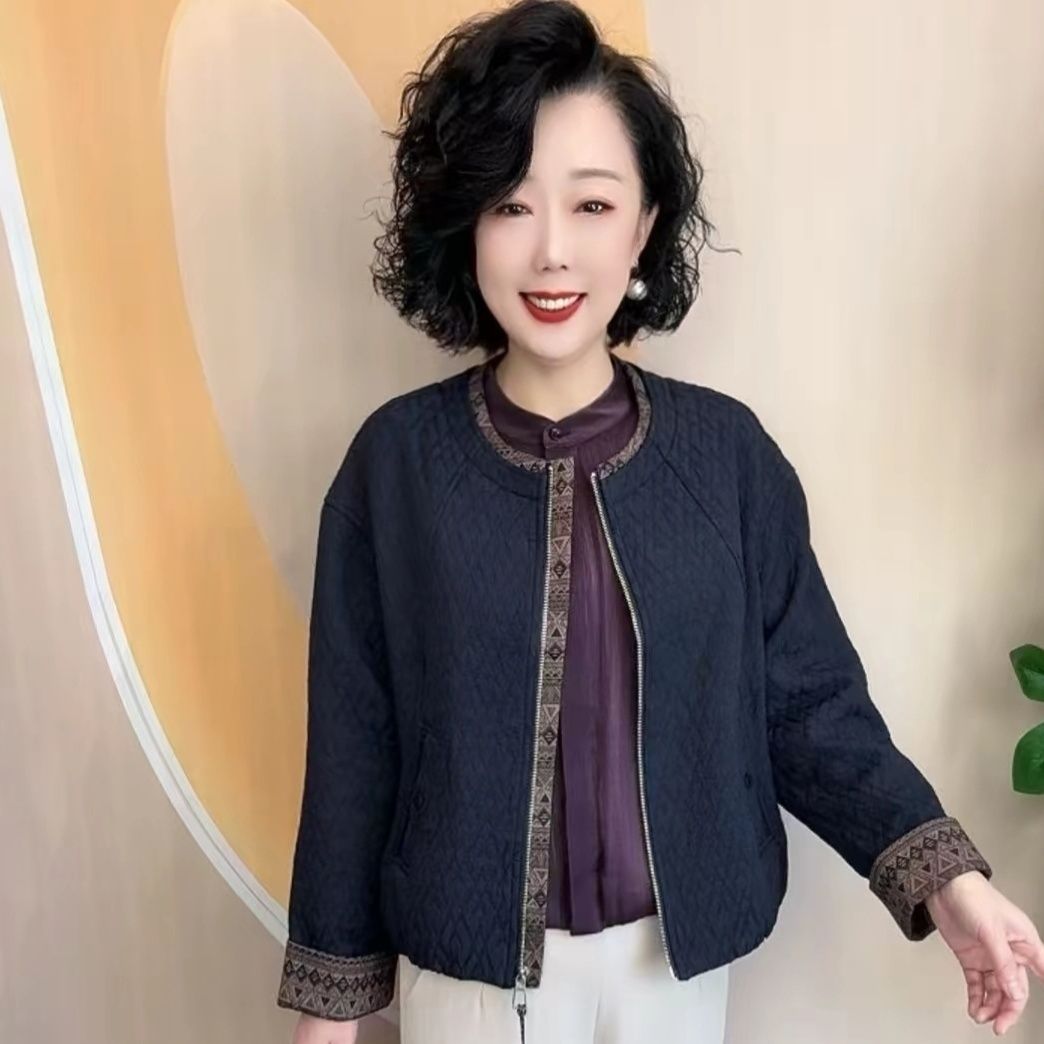 秋款中老年女装加衬时尚