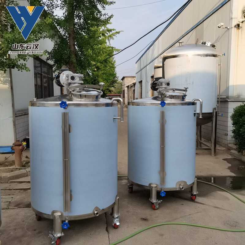1吨液体搅拌罐 不锈钢加热调配罐 化工视频调料混合罐