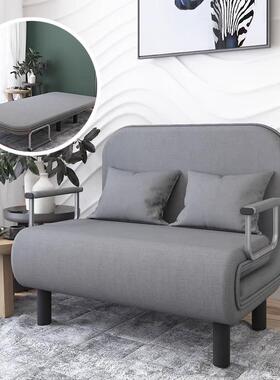 W7折叠床家用简易沙发椅子 店铺单双三人1.2米多功能简易布艺小沙