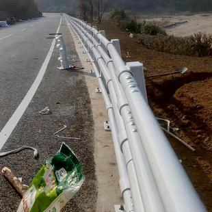 桥梁防撞护栏不锈钢景观人行河道隔离高架桥加厚钢板栏杆生产厂家