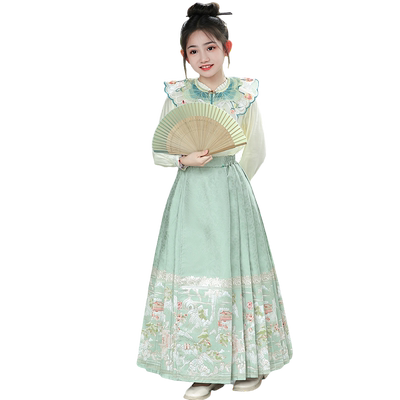 女童高端马面裙套装新款儿童汉服