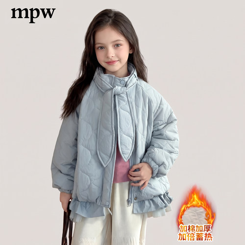 中大童秋冬新款休闲保暖棉服外套