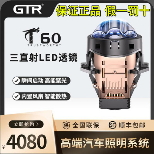GTR新款T60三直射LED透镜
