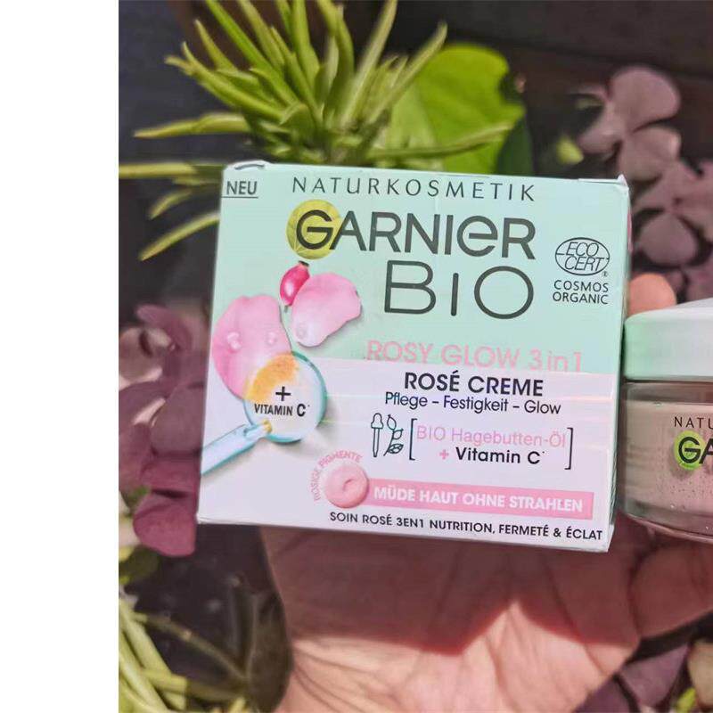 新品德国Garnier卡尼尔玫瑰光彩三合一面霜50ml