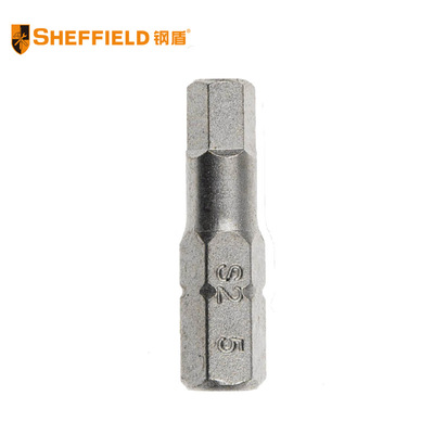 钢盾 SHEFFIELD S053014 5件套6.3mm系列25长六角旋具头H2