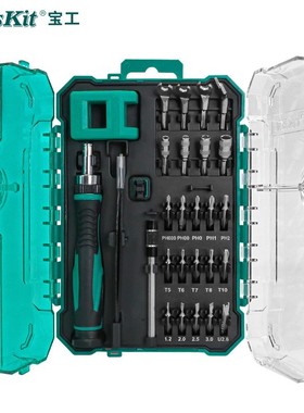 宝工(Pros'Kit)SD-9827M套筒螺丝刀组套铬钒钢精密维修起子组26件