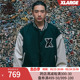 XLARGE 2023秋冬新款潮流男装撞色拼接棒球服夹克欧美高街外套