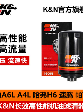 KN汽车机油滤芯PO-9015适用奥迪a3/a5/q3 大众迈腾速腾途观帕萨特