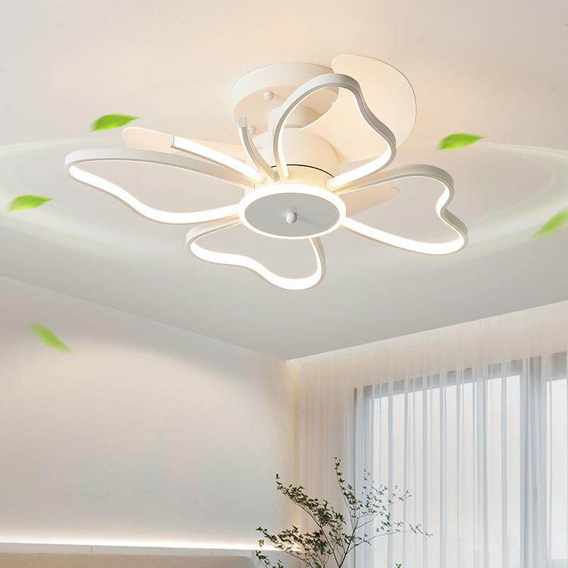 2025新款风扇吸顶灯北欧简约创意装饰灯温馨氛围感餐厅卧室吊扇灯