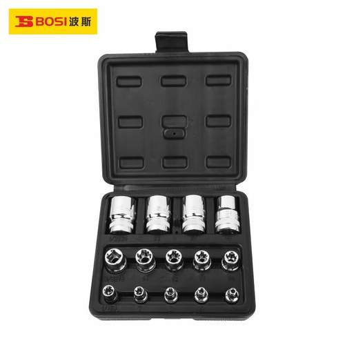 波斯工具（BOSI TOOLS）14件花型套筒组套 BS364614