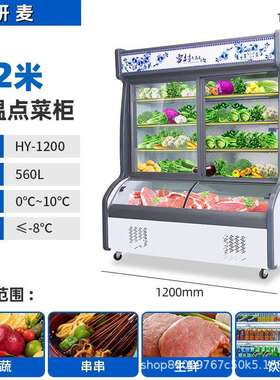 deep freezer点菜柜冰柜冷藏冷冻保鲜烧烤展示柜商用冰箱多种规格
