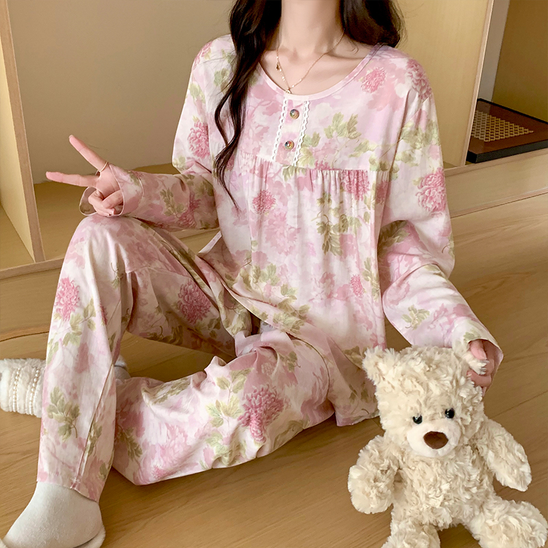 小个子睡衣套装女春秋款