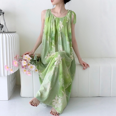 甜美少女风长裙睡裙女