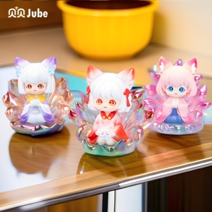 加贝贝 灵狐仙韵系列盲盒2025网红新款国风九尾狐手办女孩礼物