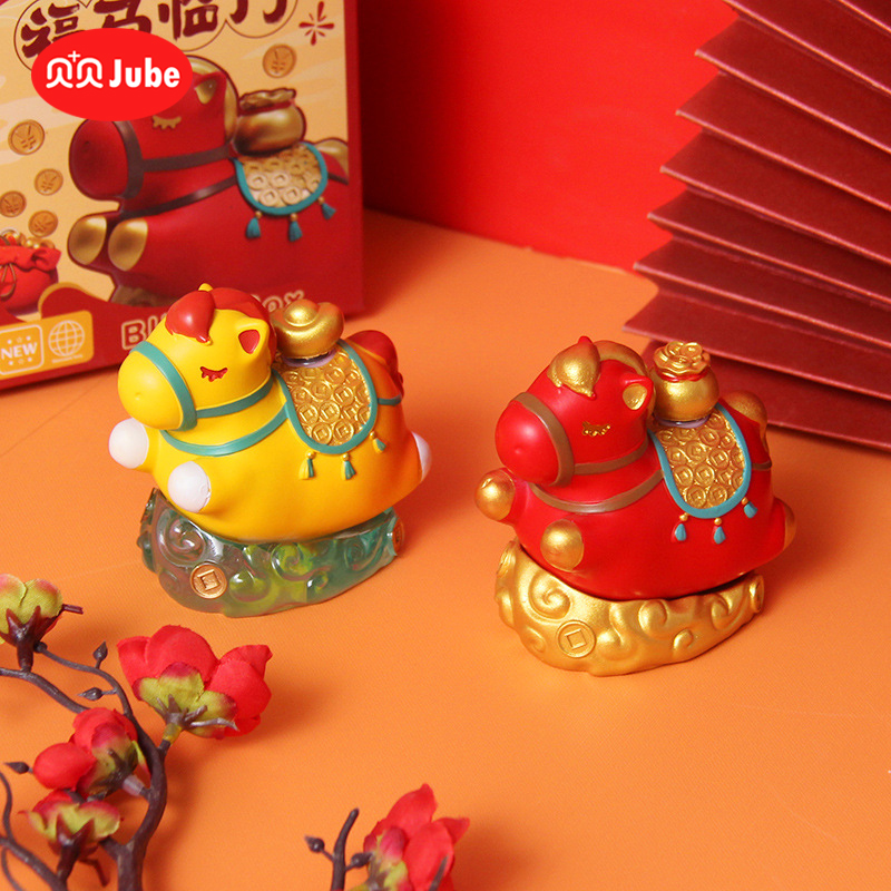 加贝贝Jube 福马临门马上好运系列盲盒2026马年新款新春新年礼物