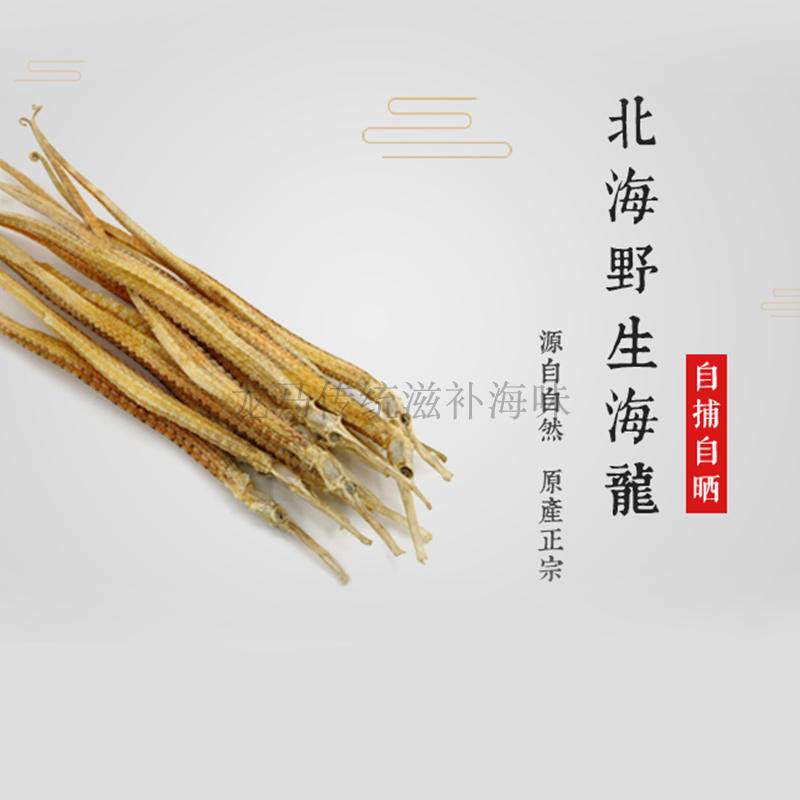 正品野生特大刁海龙干 泡酒 滋补佳品 8-12克左右 体长30厘米