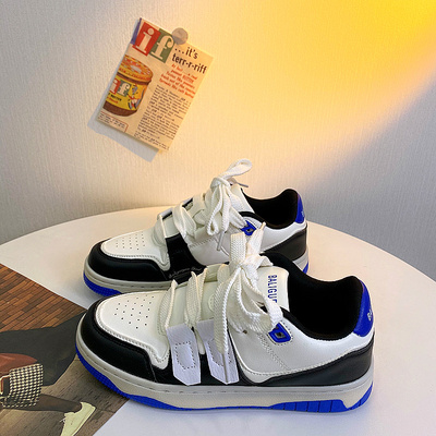 港风情侣休闲板鞋厚底运动滑板鞋