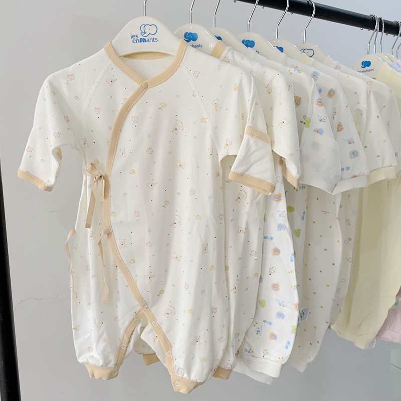 包邮丽婴房专柜正品 婴儿男女宝系带连身装连体哈衣爬服秋款厚棉