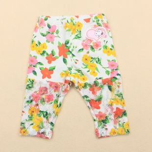 史努比专柜正品 蕾丝打底五分裤 童装 夏款 50268 女童韩版 超值清仓