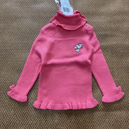 断码清仓 50955史努比男女童两用高领毛衣兔毛线衫 80，90，100码