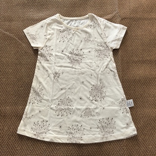 孤品清仓丽婴房专柜正品 夏季短袖睡裙家居裙木草棉100码