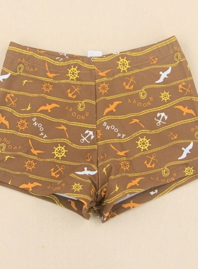 断码清仓 夏款史努比专柜正品 儿童男孩泳衣平角三分泳裤45152