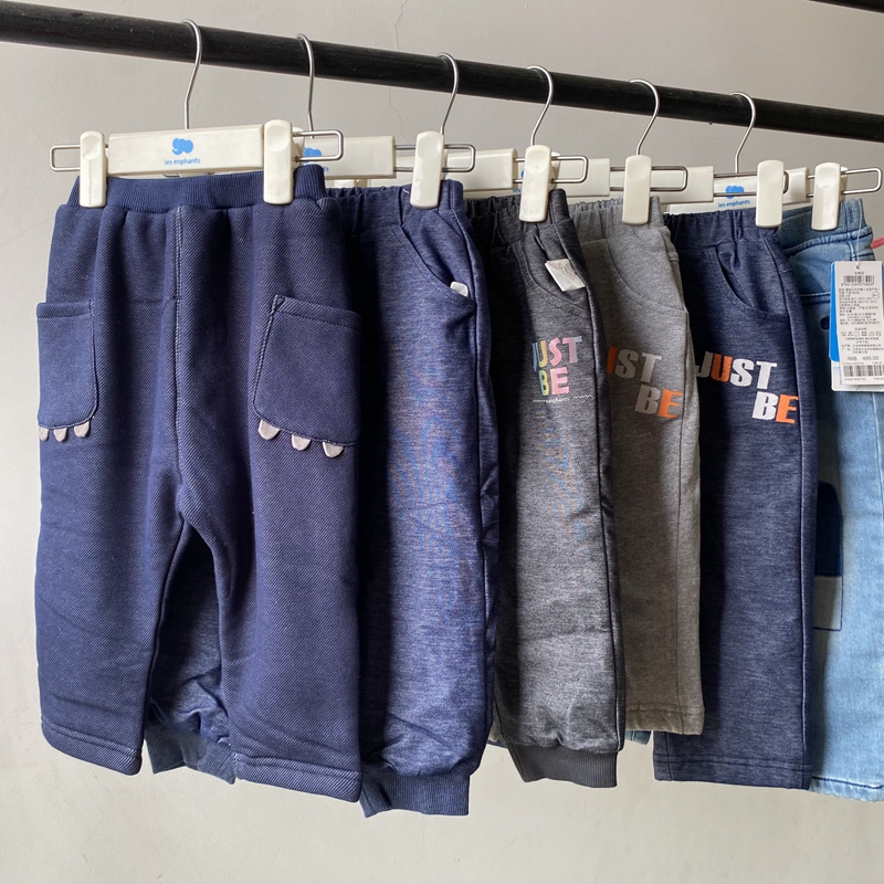 清仓 秋冬新款丽婴房迪士尼专柜正品 男女童针织仿牛仔棉裤