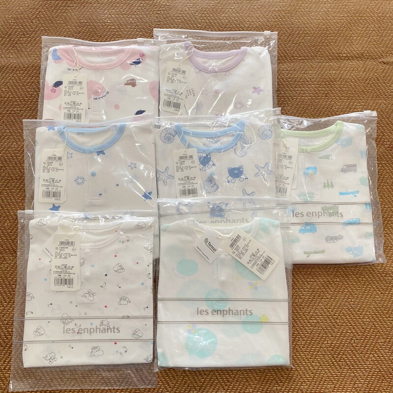 26新款丽婴房专柜正品 男女童春夏薄天丝 全棉内衣套装四季款