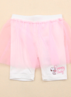 超值清仓 史努比专柜正品童装 新款夏女童韩版打底五分裙裤50267