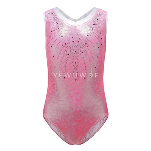 芭蕾服艺考考级连体新款 表演形体体操服舞蹈女孩艺术练功透气烫金