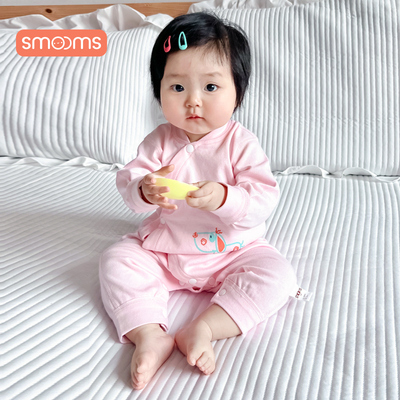 婴儿连体衣四季款无骨空气层保暖哈衣