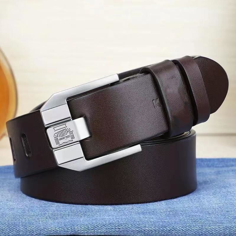 皮带男针扣商务优质软皮青年裤带日子扣男款裤腰带休闲皮带男学生