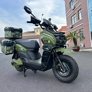 锡特坦克 电动摩托车越野摩旅长跑王72V37A 液冷电机长续航电动车