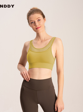 Slenddy Graphy含胸垫中强度瑜伽运动内衣女健身文胸女S8106