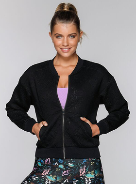 Lorna Jane春夏拉链款运动休闲上衣跑步训练长袖T恤卫衣外套女