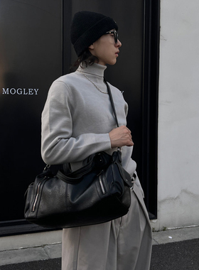 NIN设计款ins腋下大容量托特男女街头潮牌男女街头挎包ins暗黑系