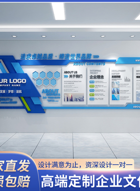 定制企业文化墙员工天地团队风采照片背景墙公司装饰会议室办公室