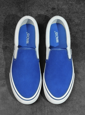 Thalia Surf蓝白色一脚蹬懒人鞋百搭男女麂皮透气帆布板鞋休闲鞋