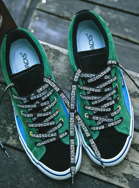Brain Dead脑死亡联名蓝绿黑色全麂皮美式复古痞帅男女休闲板鞋