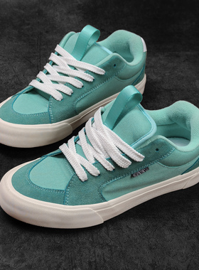 Knu skool联名绿色个性拼色美式街头板鞋百搭胖胖面包鞋休闲鞋