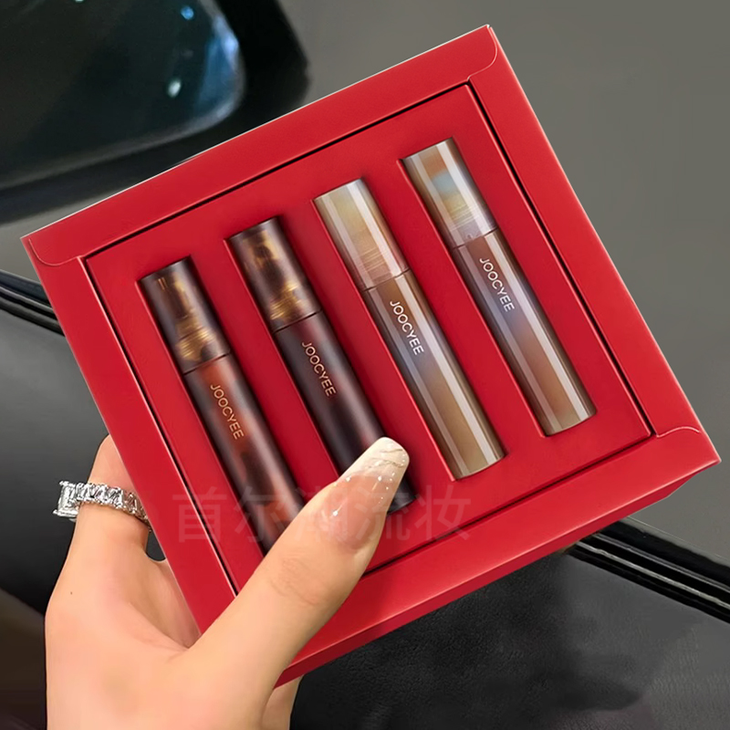 酵色琥珀贝壳mini唇釉礼盒送礼物