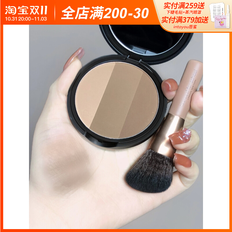 too cool for school涂酷修容盘三色高光阴影粉鼻影侧影一体正品
