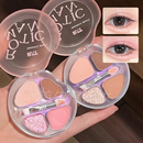 罗小曼卧蚕盘四色02甜奶桃综合盘粉色下至眼线提亮眼影04卡皮巴拉