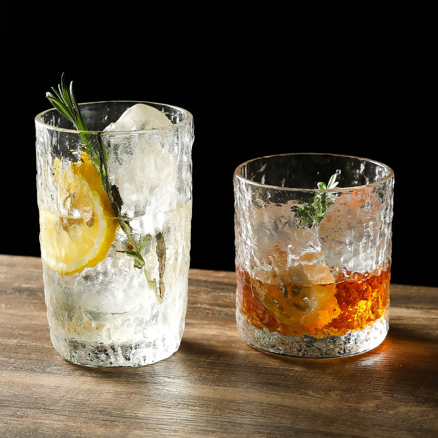 高级感冰纹玻璃水杯网红餐厅果汁果茶冷饮杯家用饮料杯威士忌酒杯,餐饮具,玻璃杯,淘宝优惠券,粉丝福利购,淘宝优惠卷