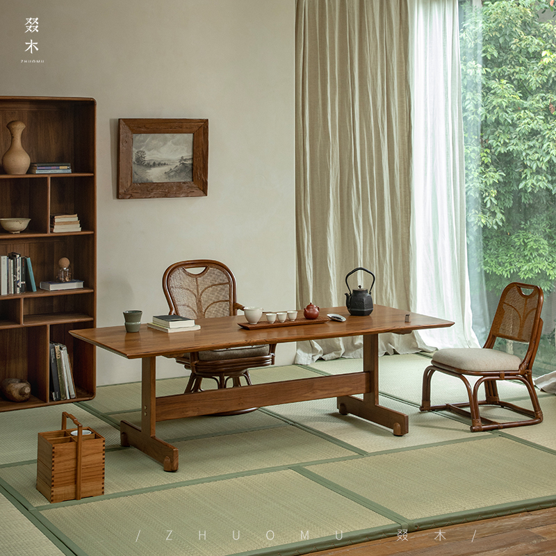 叕木印尼进口柚木茶桌