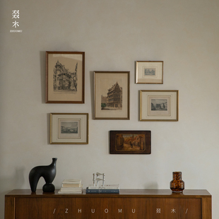 叕木|欧洲进口装饰画\中古风回收艺术家古董收藏画客厅卧室背景画