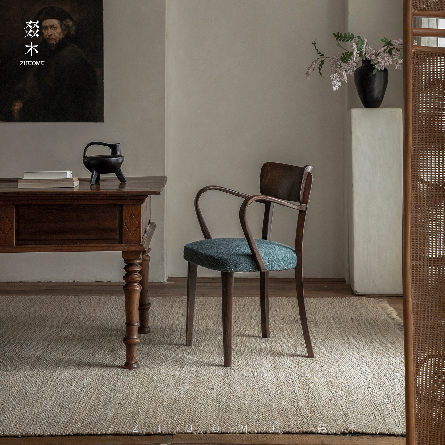 叕木|中古椅\欧洲进口回收复古vintage原版设计师MCM修复藤餐椅凳,住宅家具,椅子,淘宝优惠券,粉丝福利购,淘宝优惠卷