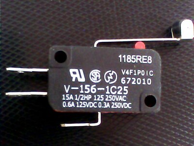 微动开关/带滚轮 1185RE8 V-156-1C25 行程开关