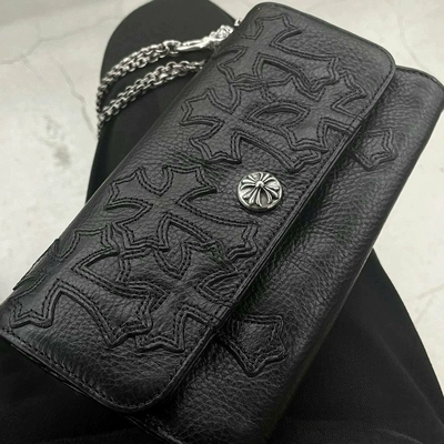 Chrome Hearts Black Cross Wallet