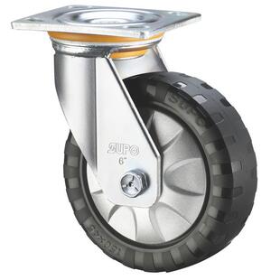 SUPO向荣防滑8寸承重型带刹车PU聚氨酯万向脚轮Z07S-01C-200-352